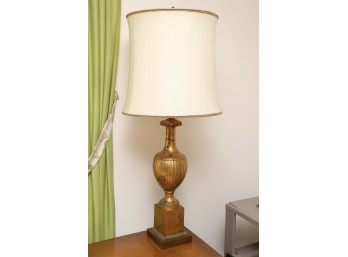 Impressive Pair Of Gold Table Lamps