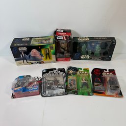 Star Wars Action Figure & Collectibles Lot  Jabba, Chewbacca, Jedi Spirits, Han Solo, Darth Sidious