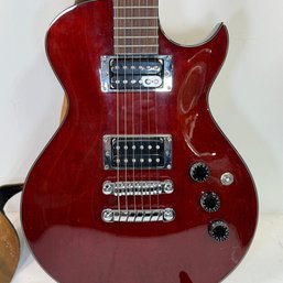 Transparent Cherry Ibanez Electric Guitar