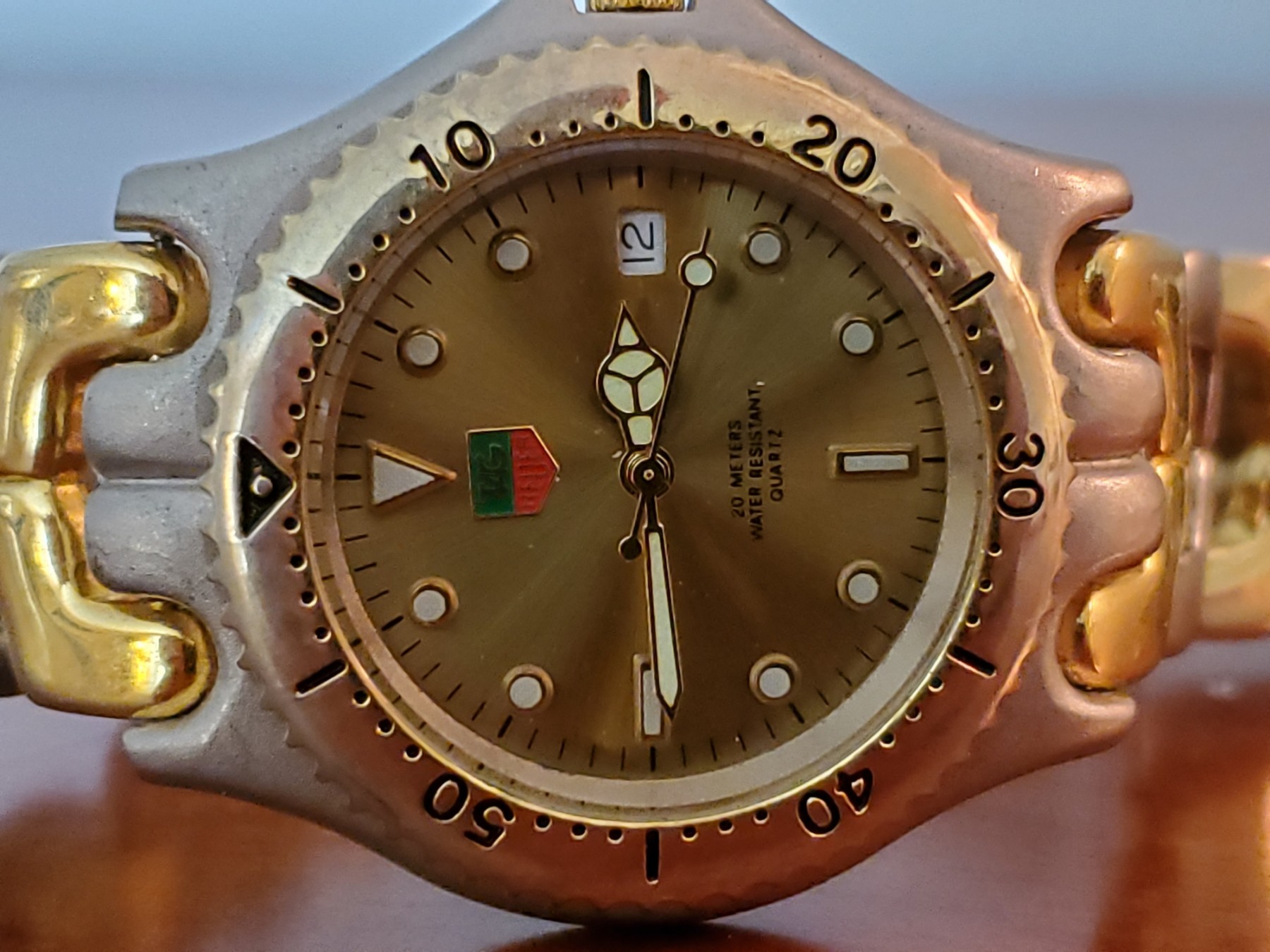 Tag Heuer Water Resistant 20 Meters Quartz Watch 97675 #1007