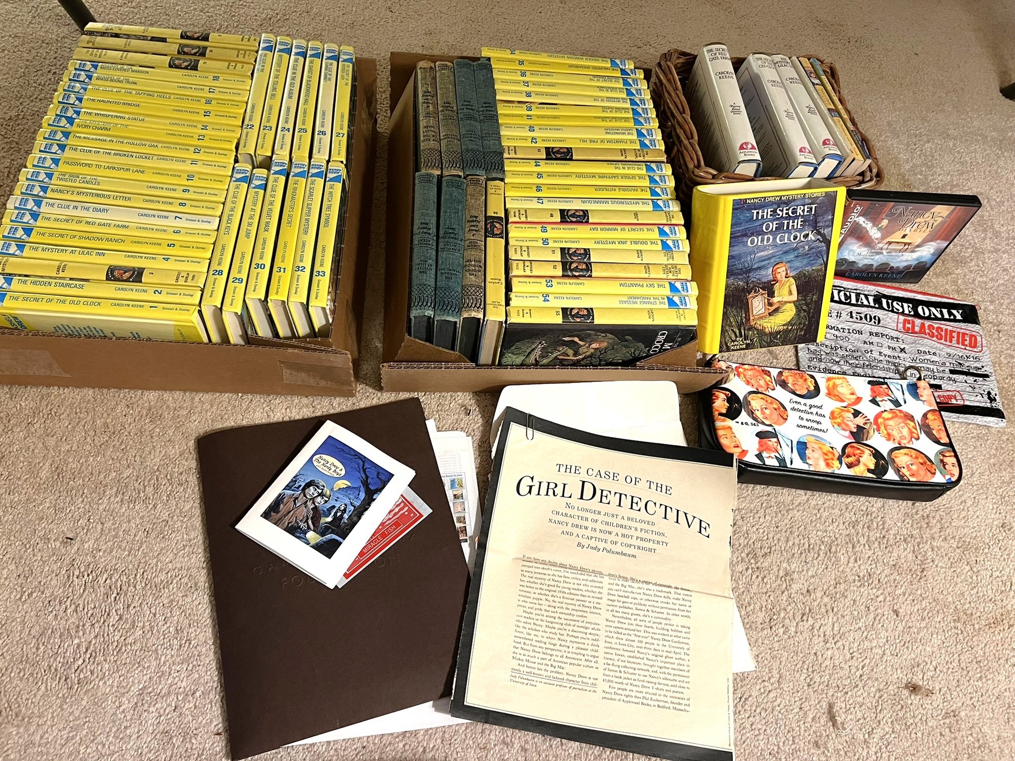 1B/ 4box/bins - 66 Books: Nancy Drew Lovers Complete Collection And ...