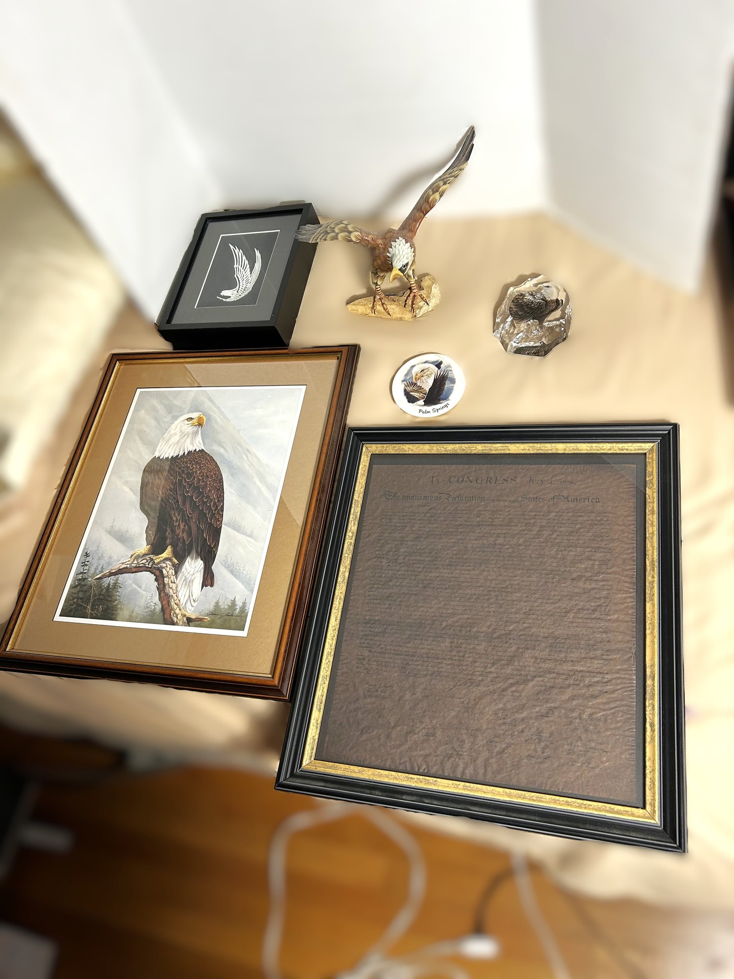 3B/ 6pcs - Bald Eagle Decor: National Symbol Of The US In A Shadow Box ...