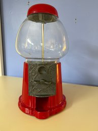 AN-179/ Gumball Machine - Red Base, Clear Globe, Metal Detail - Fun!!