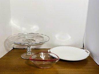 DR/ 3pcs - Lovely Serving Pieces - Royal Worcester Etc