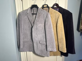 2B1/ 3pcs - Mens Ultra Suede High End Sports Coats - Paul Frederick 48L