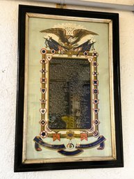 AN-37/ William G. Crockett Civil War Framed Art - CT Volunteer Infantry 1865