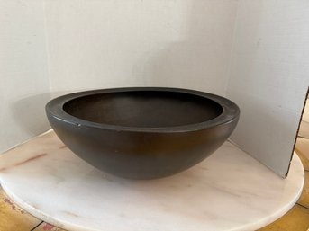 1K/ Very Large Vintage Dark Wood Serving Bowl - David Auld, Haiti