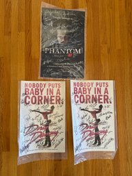 1DR/ 3pcs - Autographed Musical Promotional Posters: Phantom Of The Opera NY And Dirty Dancing