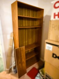 2A/ 1 Pc - Tall Wood Grain Bookshelf W 5 Adjustable Shelves