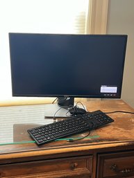 2B3/ 3pcs - Dell Computer Monitor With Keyboard And Mouse - Black