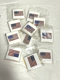SH/ Bag 11packs - Tattoos: US Glitter Flag (12 Per Pack)