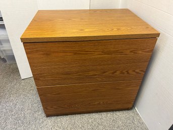 C/ 2 Drawer Lateral File Cabinet - Composite With Laminate Wood Grain