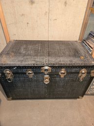 Vintage Steamer Trunk Black