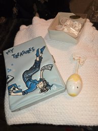 Vintage Treasure Box, Baby Items, Blanket