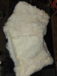 White Faux Fur Shawl