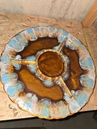 Ceramic Vintage Segmented Plate