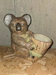 Ceramic Vintage  Koala Flower Pot