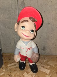 Ceramic Child Basebal Vintage Figurine