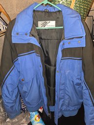Weather Watcher Jacket Blue Black  Sz XL