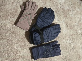 Women's Gloves Set Of 2, Winter Gloves