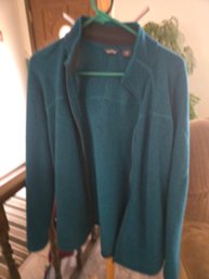 Eddie Bauer Teal Zip Jacket XXL
