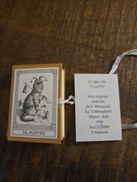 #1237/2000 IL MATTO -22 ARCANI 'I GATTI' TAROT DECK SMALL