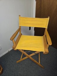 Director Wood Yellow Chair
