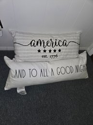 Pillows Decor: America. And To All A Good Night