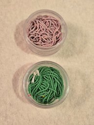 Bead Set # 3 Green Pink