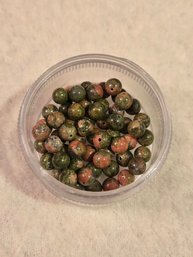 Bead Set # 8 Unakite Gem Stones
