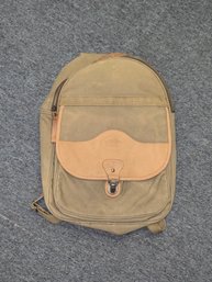 High Seirra Green Canvas Backpack