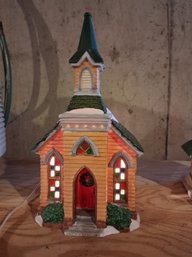 Lighted Village Church