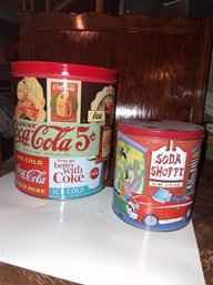 Coke Cola , Soda Tin Tubs