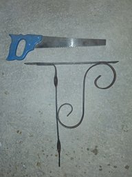 Hand Saw And Plant Wall Hanger