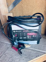 Compact Slow Charge Battery Charger - Schumacher For 6V And 12V Batteries. Small And Compact Size