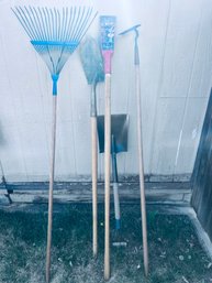 Garden/Work Tools #2 - Rake, Shovels, Hoe, Steel Bladed Bar