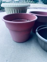 Planter Assortment - Various Pots For Plants/ Vegetables For Lawn, Garden, Patio. Or Deck