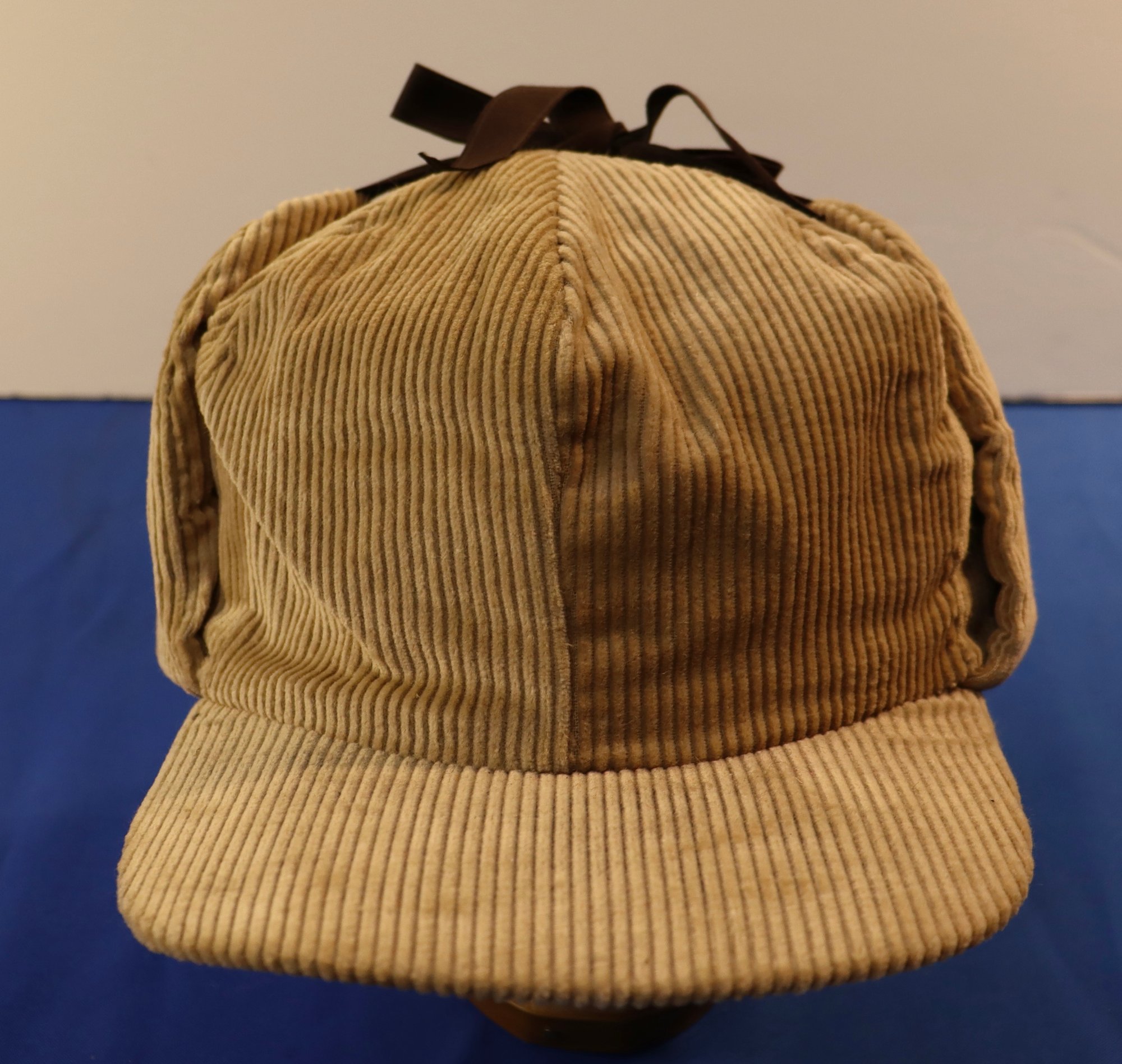 Lot 528 - Vintage Tan Corduroy Hunters Hat - New - Size 7 5  display picture 2