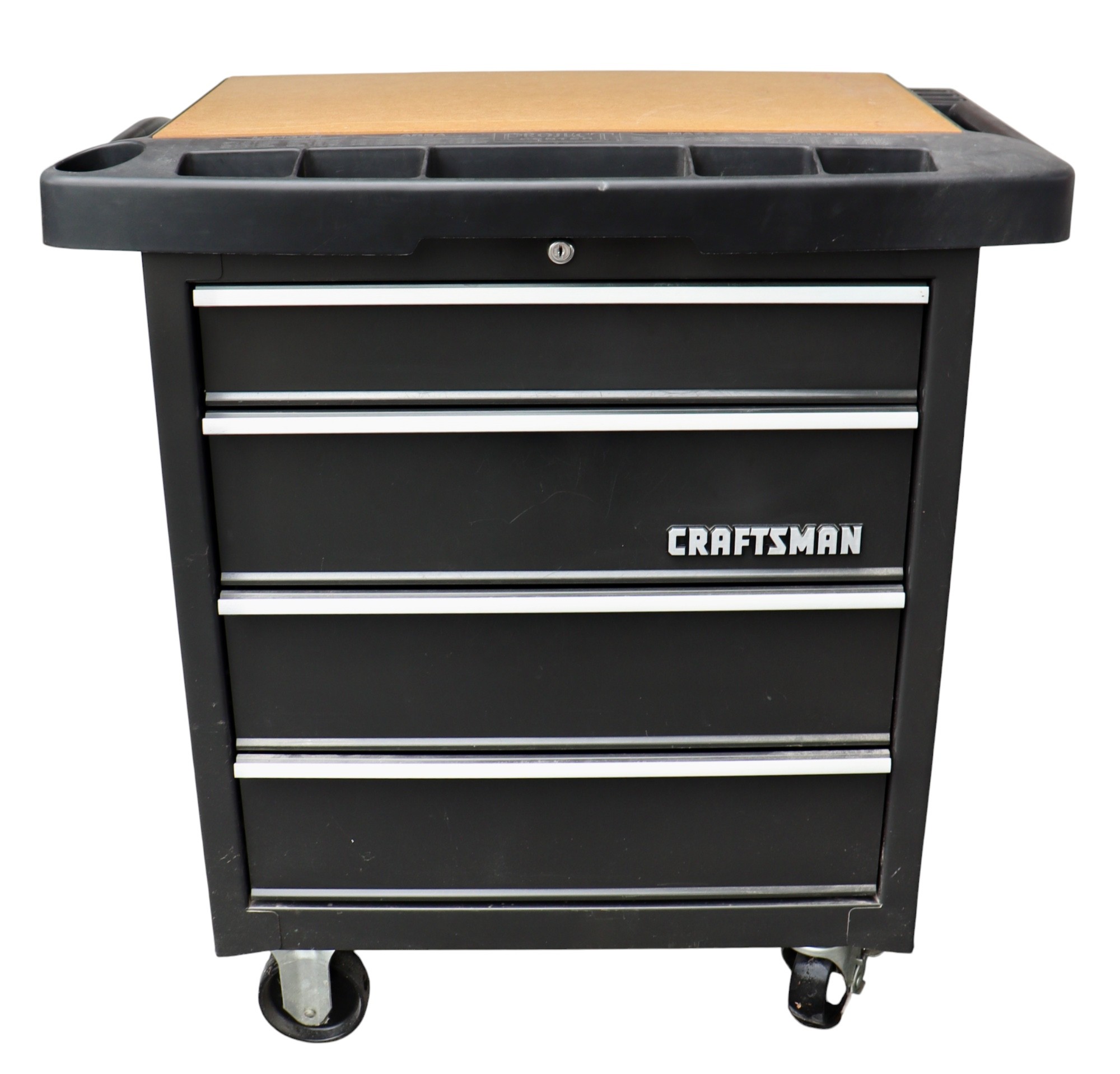 Lot 210 - Sears Craftsman 4 Drawer Project Center Tool Chest - Lockable  With Key - Great Condition! #24610 | Auctionninja.com, image size:2000x1917