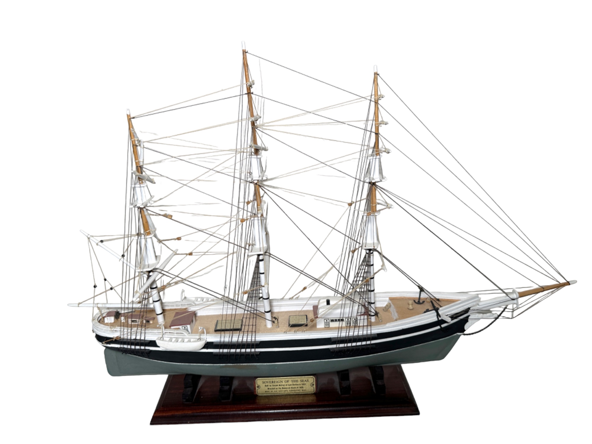 Lot 416- Hand Crafted Sovereign Of The Seas (1853) Wood Clipper Ship ...