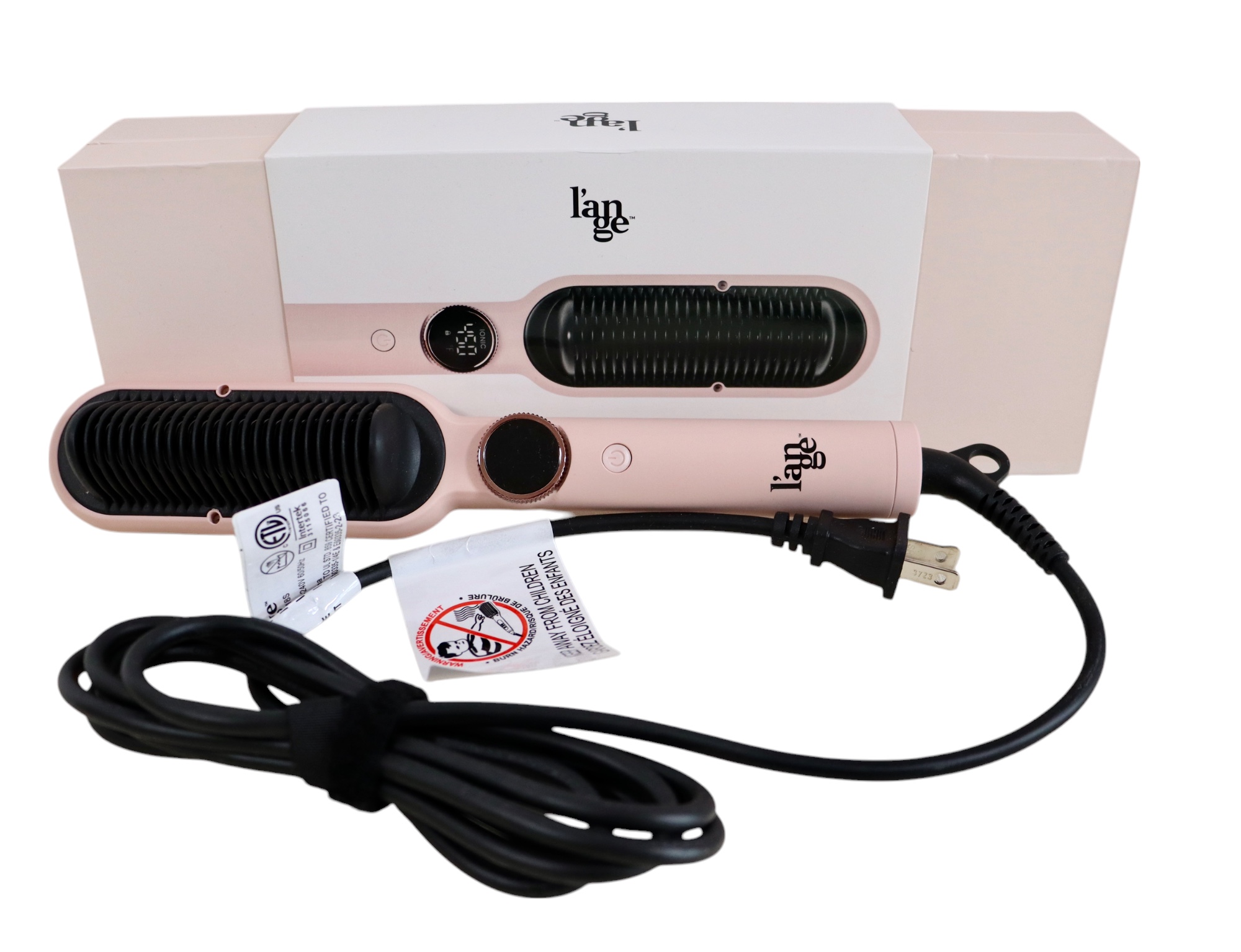 L\'ange Smooth-It 2-In-1 Digital Straightening Comb (Pink) L main image 3