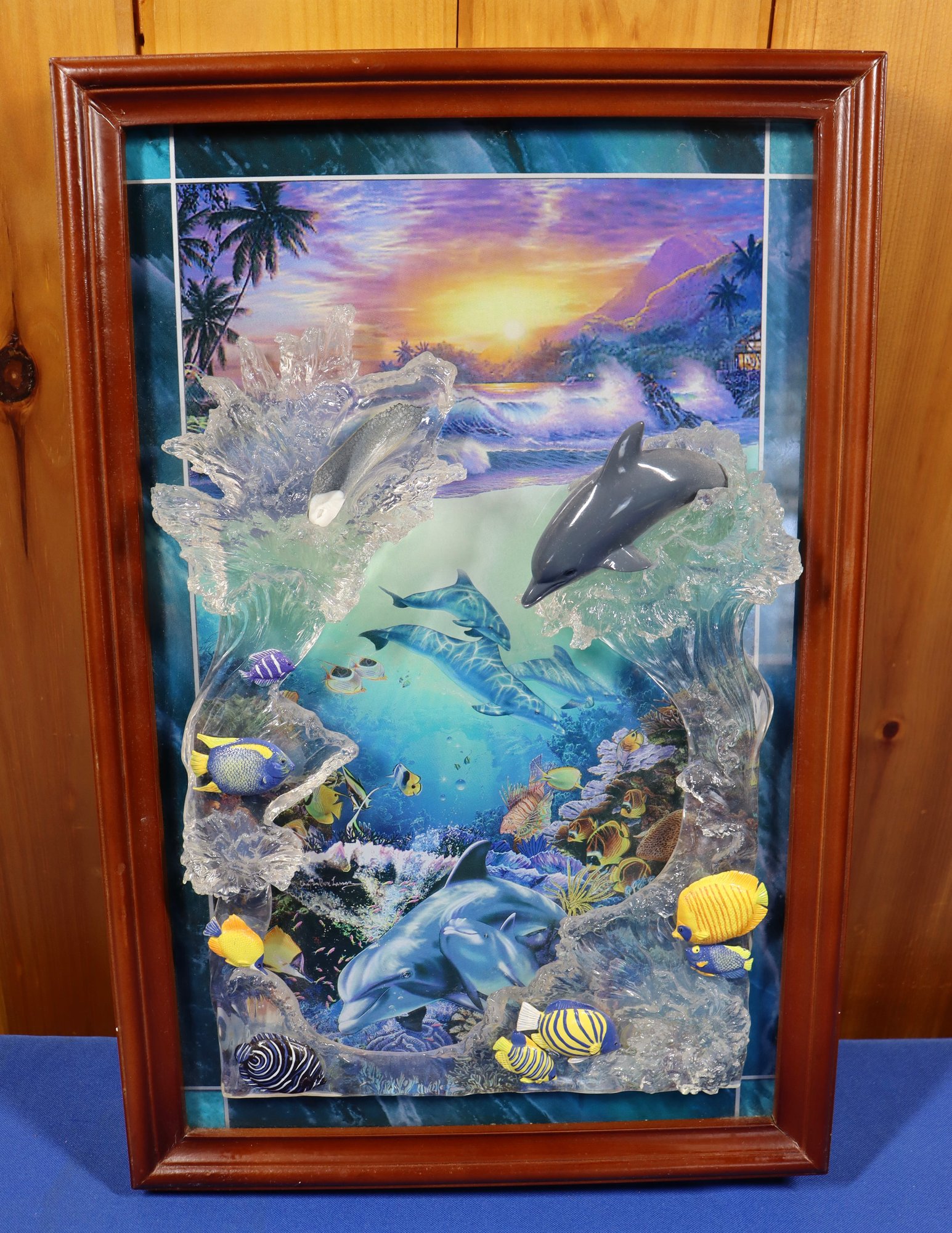 Lot 251 - LIGHTS UP! 2005 WALL ART Bedford Exchange Dolphin Life