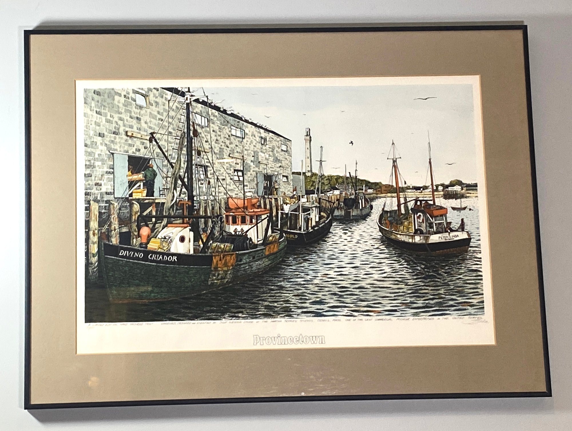 Lot 180 - Provincetown Cape Cod MA Signed And Numbered 75/400 Litho ...