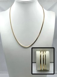 Lot 906A - Costume Vintage Necklace And 3 Gold Bracelets
