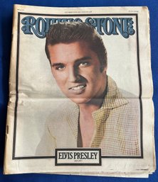Lot 470 - Rock N Roll! Rolling Stones Magazine September 22, 1977 Issue 248 & Elvis Presley 1935 - 1977
