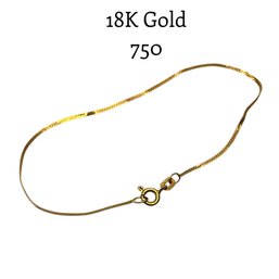 Lot 45JT- 750 18K Gold Bracelet - 7 Inches - WE SHIP! Weight In Photos
