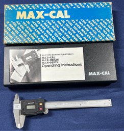 Lot 409 - Max Kal Electric Digital Caliper With Case Measuring Tool- Not Tested