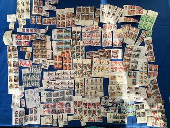 Lot 325SES - Uncanceled US Postage Stamps -  Movies 1970s Olympics - Sports - Babe Ruth - Folk Art Vintage