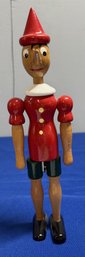 Lot 134- Vintage Italian Jointed Wooden Pinocchio Doll