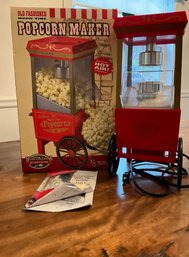 Lot 153SES- POP! Nostalgia Electronics Old Time Movie Popcorn Maker - Hot Air- CLEAN! Works Great!